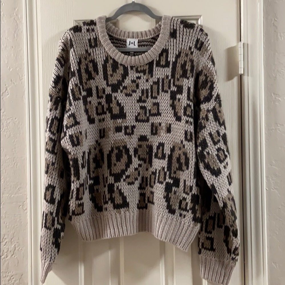 John + Jenn Leopard Sweater